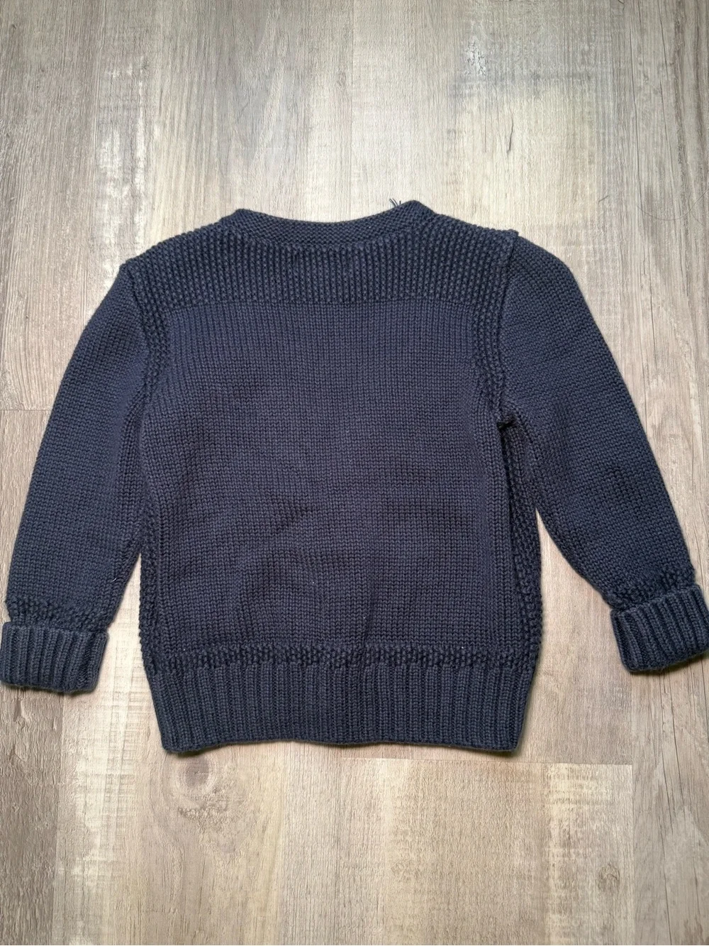 Ralph Lauren Dark Navy Knit V-Neck Cardigan with Pony